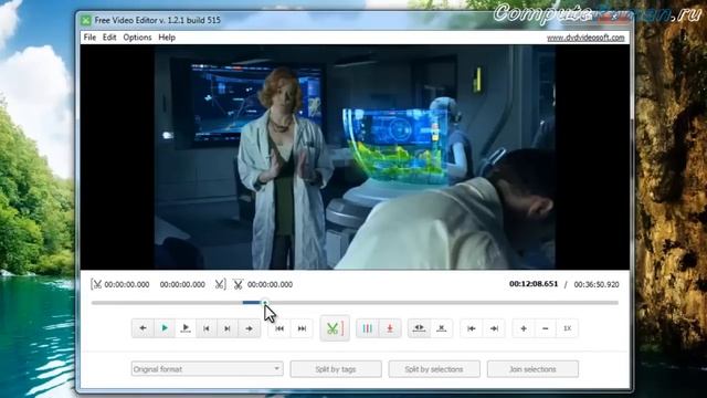 Как обрезать видео в программе Free Video Editor