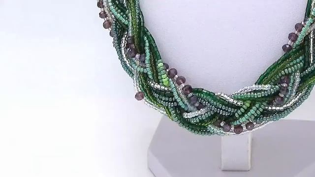 Бусы # 00284, рондели, бисер смотреть онлайн