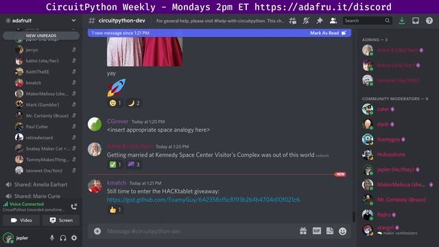 CircuitPython Weekly Meeting for August 8, 2022 @circuitpython #circuitpython #adafruit смотреть онлайн