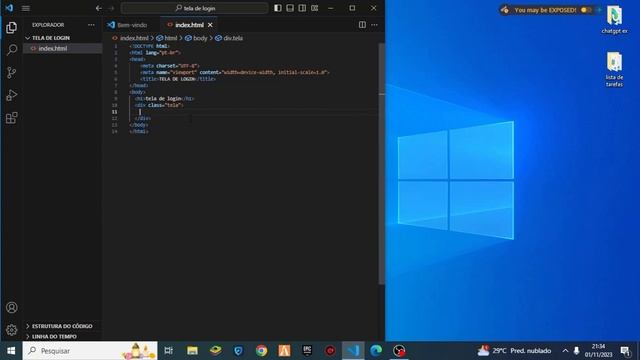 tela de LOGIN COM CSS E HTML 01# смотреть онлайн
