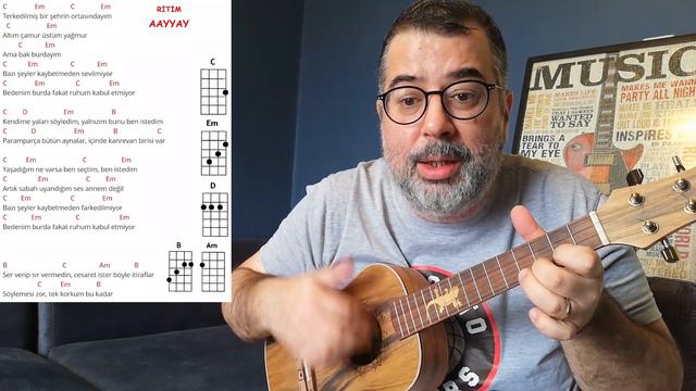 Ukulele Dersleri - Seksendört - Kendime yalan söyledim смотреть онлайн