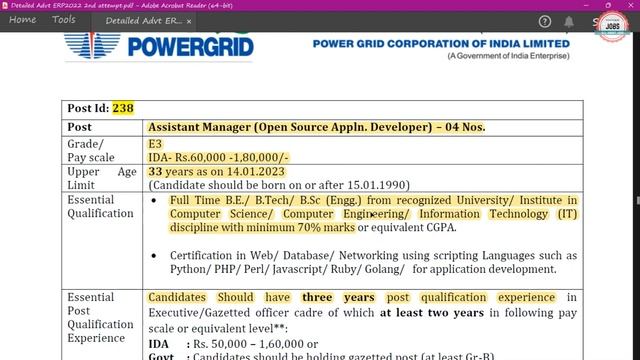 PGCIL Powergrid Recruitment 2022| PGCIL New Vacancy 2022|PGCIL Notification 2022|Powergrid Jobs 202 смотреть онлайн