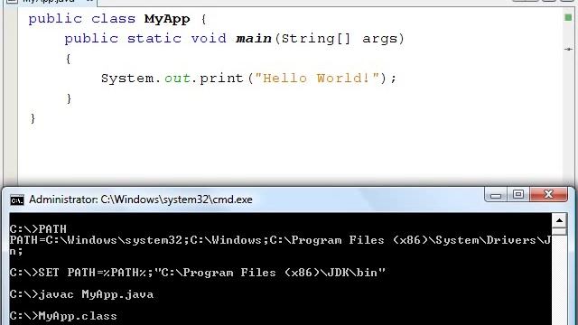 Java Tutorial - 03 - Compile and Run смотреть онлайн
