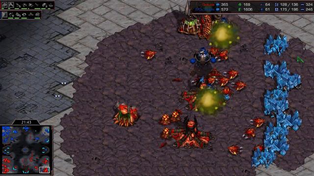 Action (Z) v Ample (T) on Circuit Breakers - StarCraft - Brood War REMASTERED смотреть онлайн