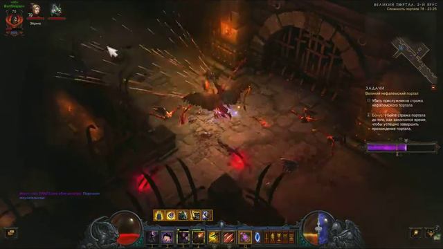 Diablo III Закрываю 78 великий портал соло дх смотреть онлайн