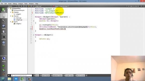 Tutorial Qt Creator - QColumnView