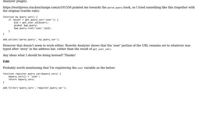 Wordpress: Editing the variables in a custom URL смотреть онлайн
