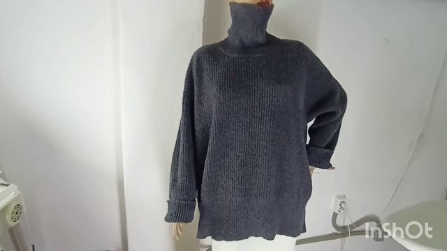 Что я вяжу на вязальной машине. Видео √2. Свитер оверсайз жемчужной резинкой(полуфанг) смотреть онлайн