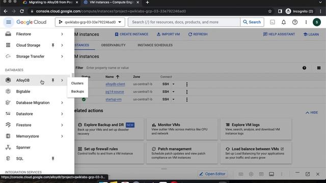 Migrating to AlloyDB from PostgreSQL Using PostgreSQL Tools GSP1085 смотреть онлайн