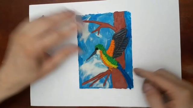 Лепим Колибри на Цветущем Дереве/Часть 3/Лепка