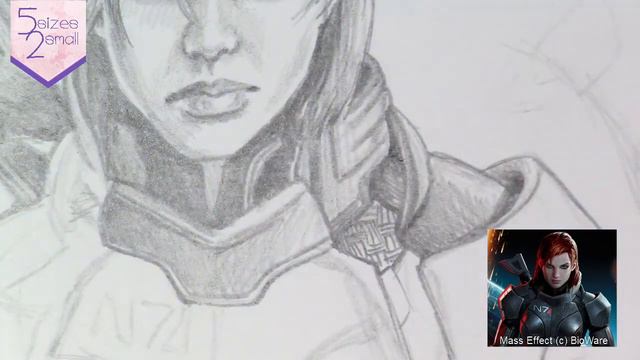 Commander Shepard from Mass Effect - Weekend Sketch смотреть онлайн