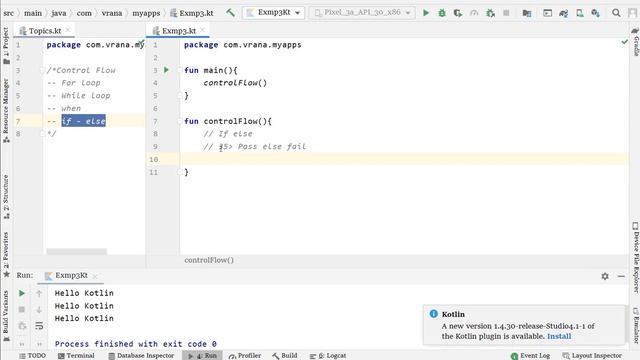 4. Basics of Kotlin Language | Control Flow - loops, when and if-else смотреть онлайн