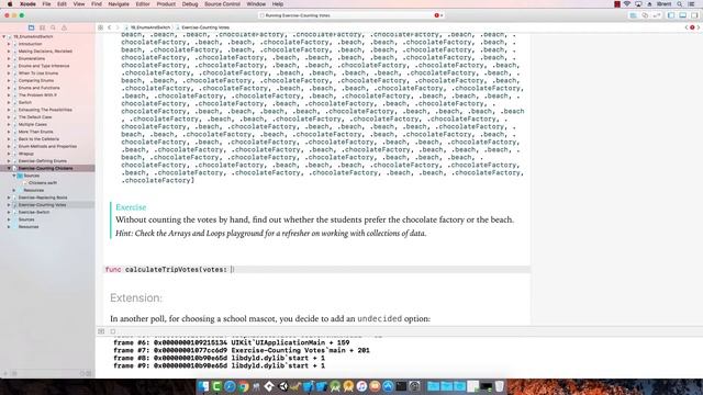 19 Enums and Switch, Part 2 exercises - Intro to App Development with Swift смотреть онлайн