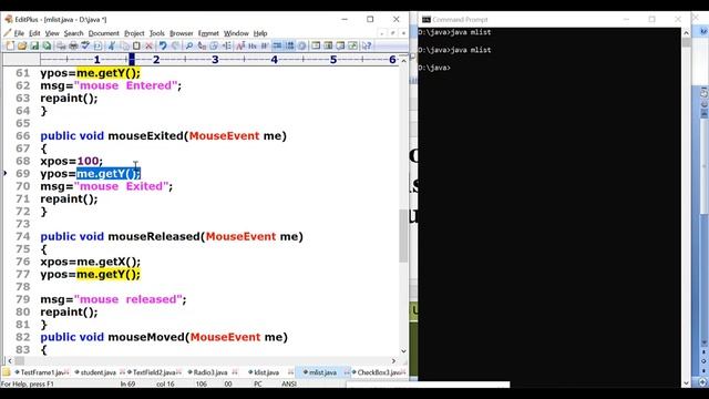 Lecture 28: KeyListener, MouseListener, MouseMotionListener Keyboard and mouse listener in java смотреть онлайн
