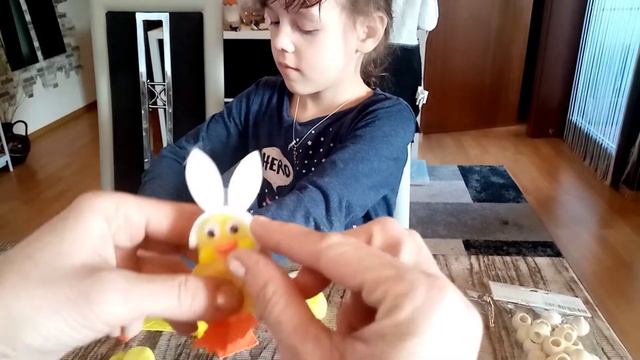 Пасхальная поделка,,, Овечка,,, и цыплята от Алиночки. смотреть онлайн