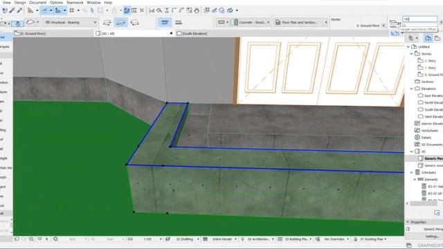 ARCHICAD EASY PROJECT. ARCHICAD DASTURIDA BIR QAVATLI UY LOYIHASI. (NAMUNA UCHUN).