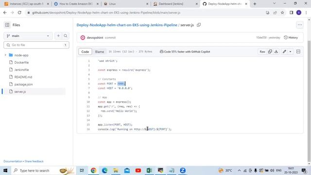 Deploy NodeJS Helm Chart to AWS EKS using Jenkins Pipeline | Helm Chart to Kubernetes using Jenkins смотреть онлайн