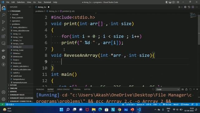 Reverse a given array in c programming || Arrays in C || C programming Tutorial смотреть онлайн