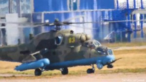 Разлет вертолетов Ми-35 Ми-26 и Ми-8АМТШ  авиасалон МАКС-2021