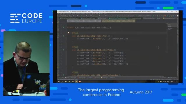Unit Testing with Kotlin - lecture by Michał Szczepanik - Code Europe Autumn 2017 смотреть онлайн