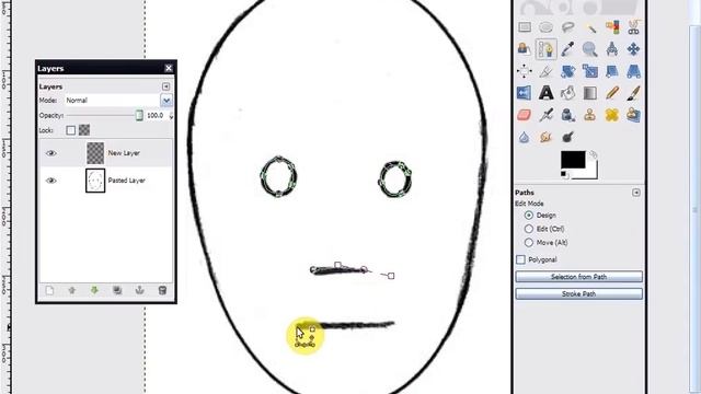 How To Make Lineart Using the Path Tool in GIMP смотреть онлайн