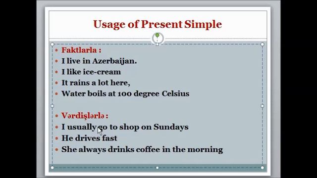 PRESENT SIMPLE və PRESENT CONTINUOUS - MÜQAYİSƏ смотреть онлайн