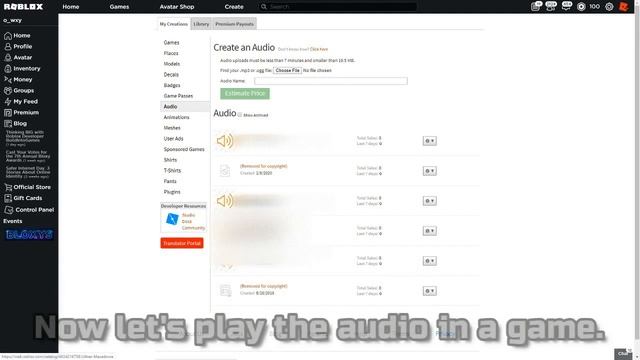 How to create an audio on Roblox 2020 смотреть онлайн
