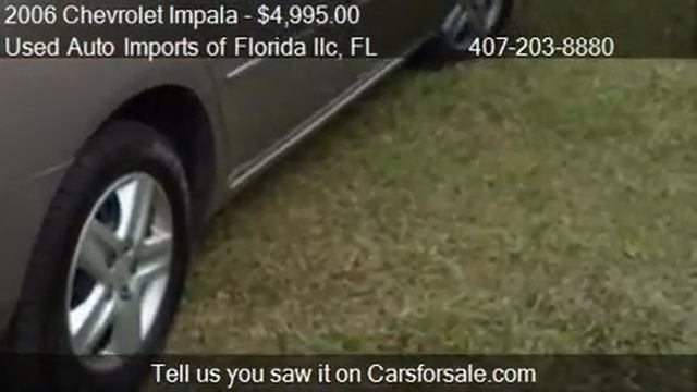 2006 Chevrolet Impala LS 4dr Sedan for sale in Orlando, FL 3 смотреть онлайн