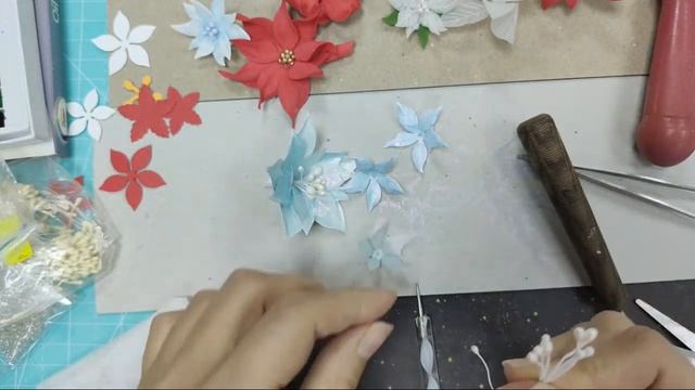 Делаем Цветы из бумаги #скрапмарафон_нг