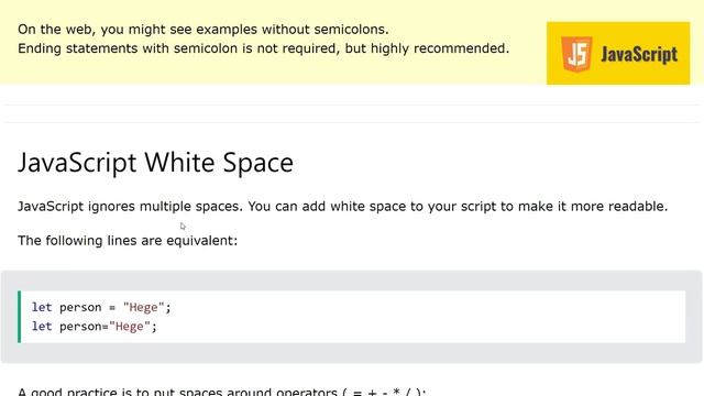 Javascript Statements - JavaScript Tutorial - w3Schools - Ch#04 English смотреть онлайн