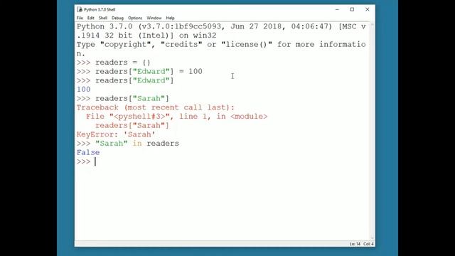 Dictionaries (the dict type) in Python; No music; Objects & Games with Python Chapter 2 Video 9 смотреть онлайн