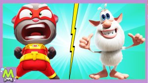 Говорящий Буба против Говорящего Тома.Гонка Мультяшных Героев.Кто Быстрее.Мультик Игра