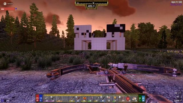 7 Days to Die Самые лучшие моды в сборке. Darkness falls+Sorcery ПРОХОЖДЕНИЕ 6. Строим базу. смотреть онлайн