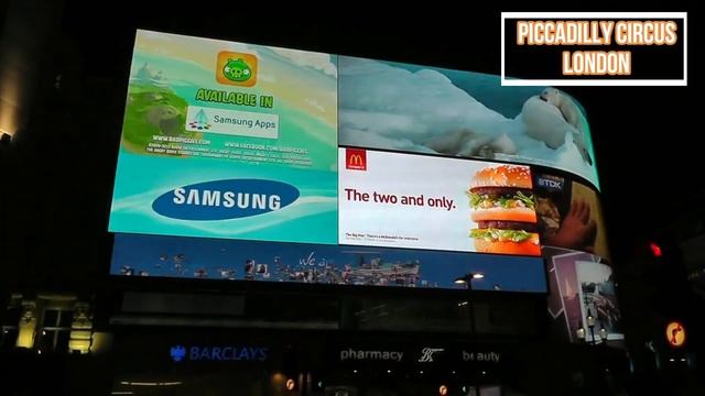 Piccadilly Circus billboard is 112 years of an AD landmark смотреть онлайн