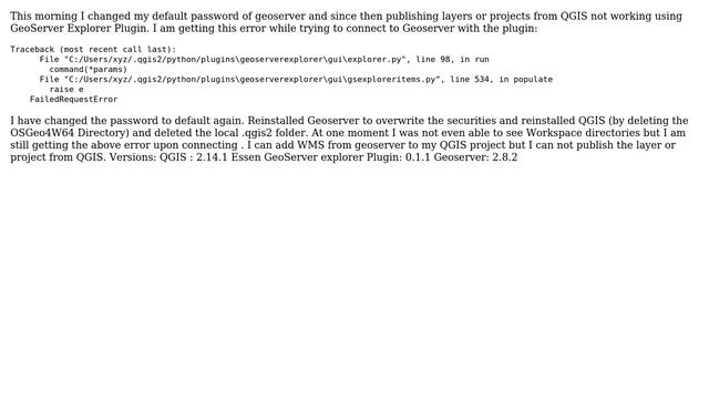 GIS: How to resolve this error with GeoServer Explorer Plugin? смотреть онлайн