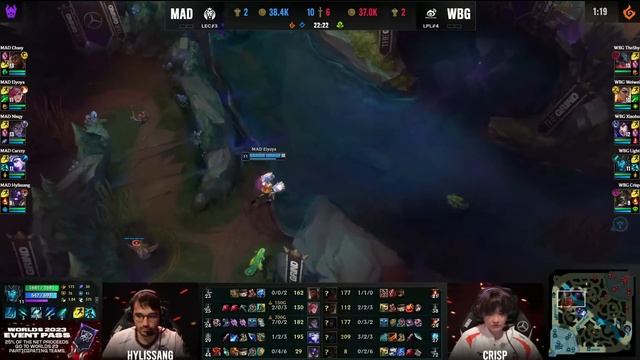 MAD vs WBG Highlights Game 1 | Worlds 2023 Swiss Stage Day 6 Round 4 | MAD Lions vs Weibo Gaming G1 смотреть онлайн