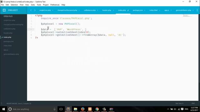 Tutorials for Writing Data to Excel Sheet with PHPExcel [Absolute Beginners Tutorial] смотреть онлайн