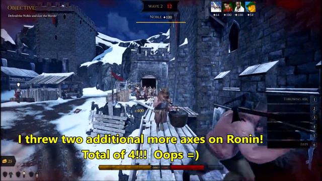 Someone threw an axe at me - Mordhau Friendly Fire Gameplay смотреть онлайн