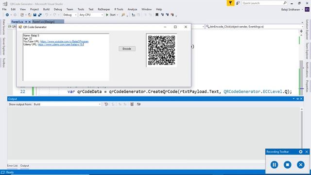 Share your QR Code - C# QR Code Generator смотреть онлайн