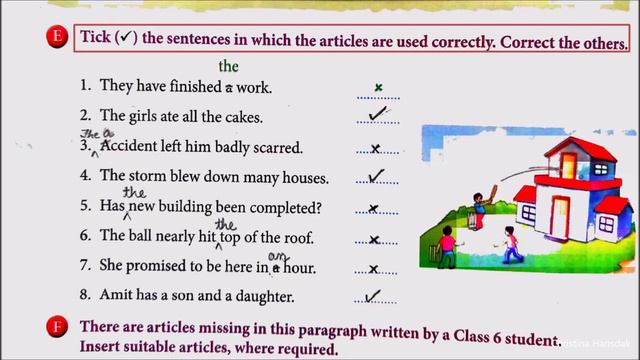 Class 6 (Grammar Land) Articles (Lesson 4 _ Exercises) смотреть онлайн
