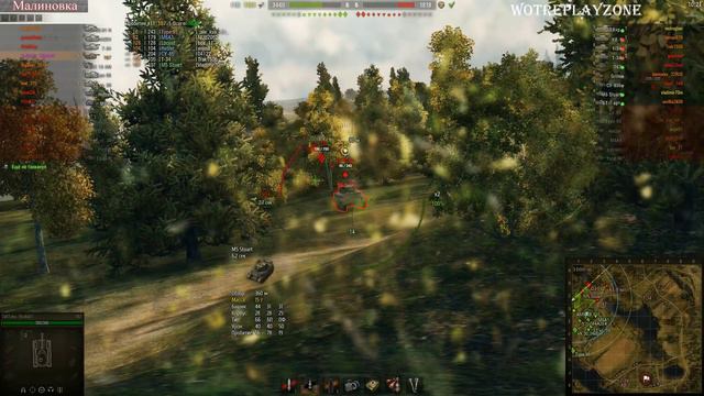 T67 14 фрагов! Малиновка Лучший бой на Т67 в World of Tanks смотреть онлайн