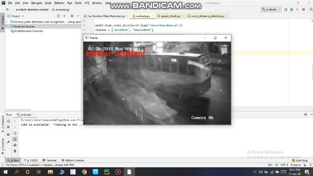 Accident Detection system by python language смотреть онлайн