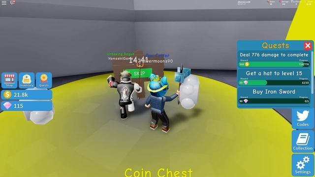 ROBLOX: Unboxing Roblox Gift box - Played game with Newbie (First time played Roblox game) смотреть онлайн