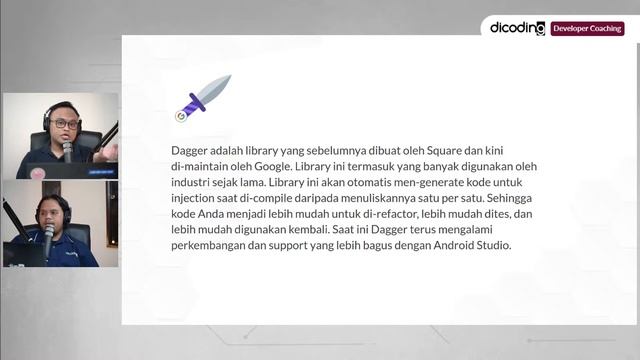 Dicoding Developer Coaching #33: Android | Depedency Injection dengan Dagger, Hilt & Koin смотреть онлайн