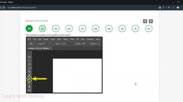 fiverr | Test | Photoshop cc 2017 question and Solution