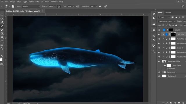 How to make glowing animals | Photoshop Tutorial смотреть онлайн