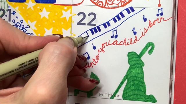 Zendoodling in my Giant #Quigtangle Zentangle Christmas Countdown Day 22 смотреть онлайн