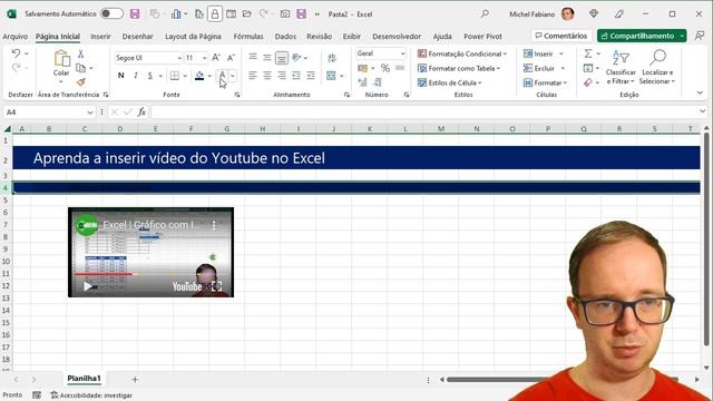 Aprenda a inserir vídeo do Youtube no Excel смотреть онлайн
