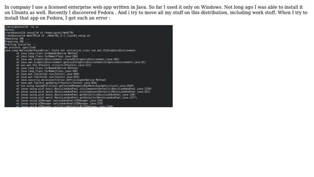 Unix & Linux: Can not install a Java web application on Fedora смотреть онлайн