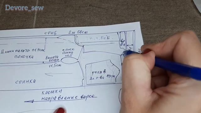 Раскладка деталей пальто на ткани смотреть онлайн